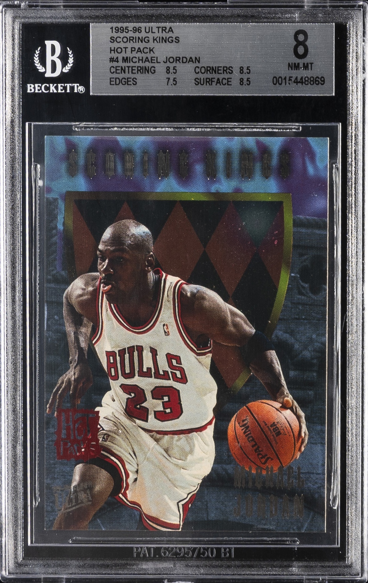 1995 Fleer Ultra Michael Jordan Scoring Kings Hot Packs #4 Bulls BGS 8