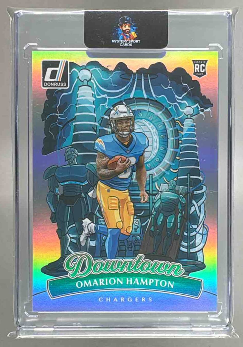 Card image for 2025 Panini Donruss Omarion Hampton Downtown! SP #16 Chargers