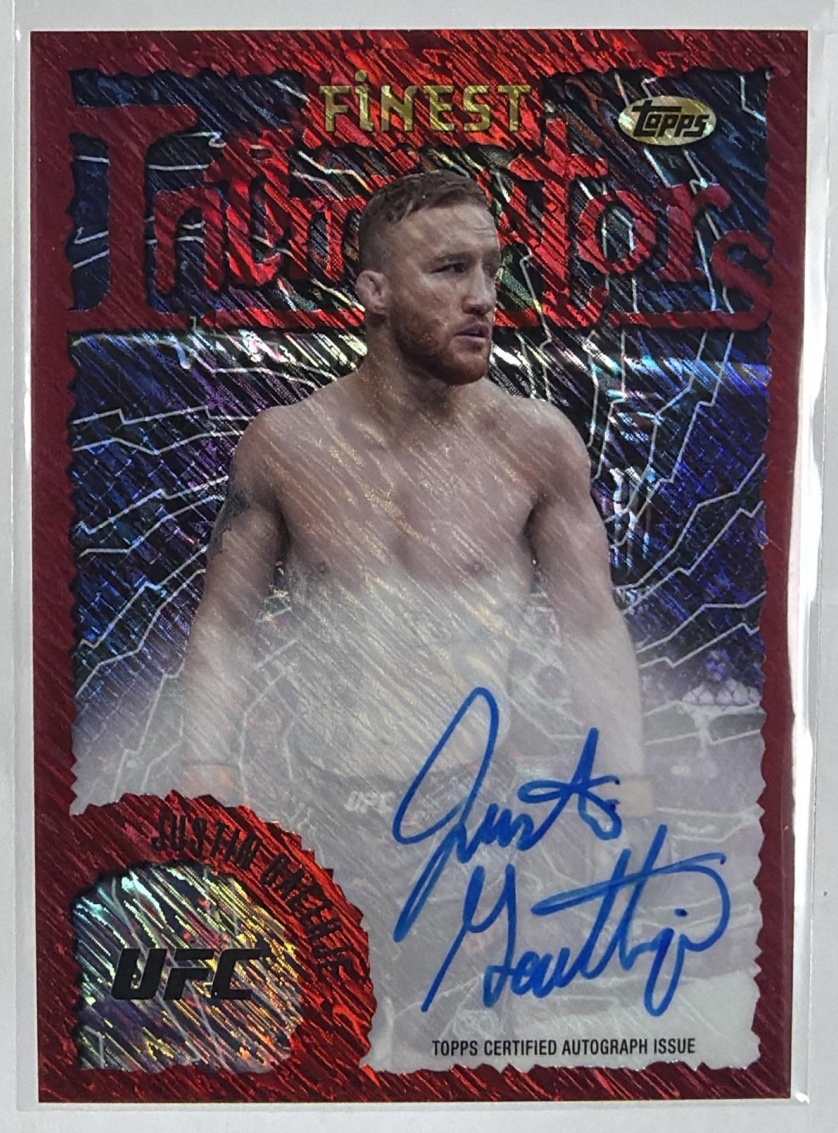 2024 Topps Finest UFC Intimidators Auto #IA-JGA Justin Gaethje