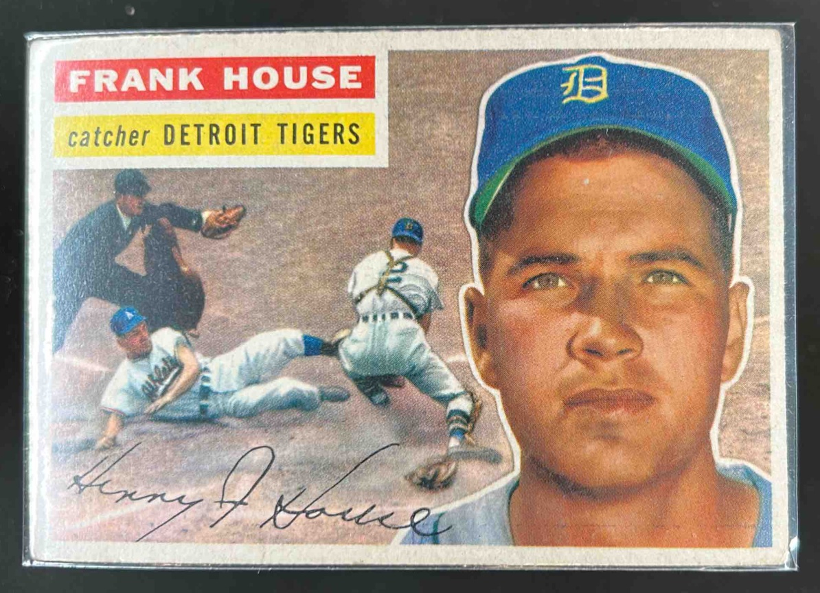 Card image for 1956 TOPPS BASEBALL FRANK HOUSE #32B DETROIT TIGERS