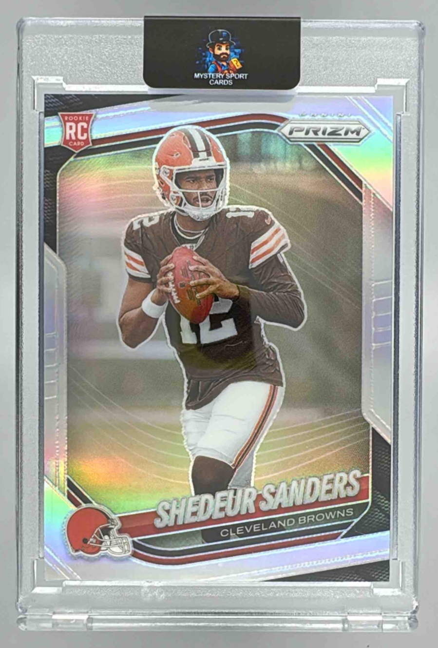 Card image for 2025 Panini Football Prizm Shedeur Sanders #302 RC Cleveland Browns