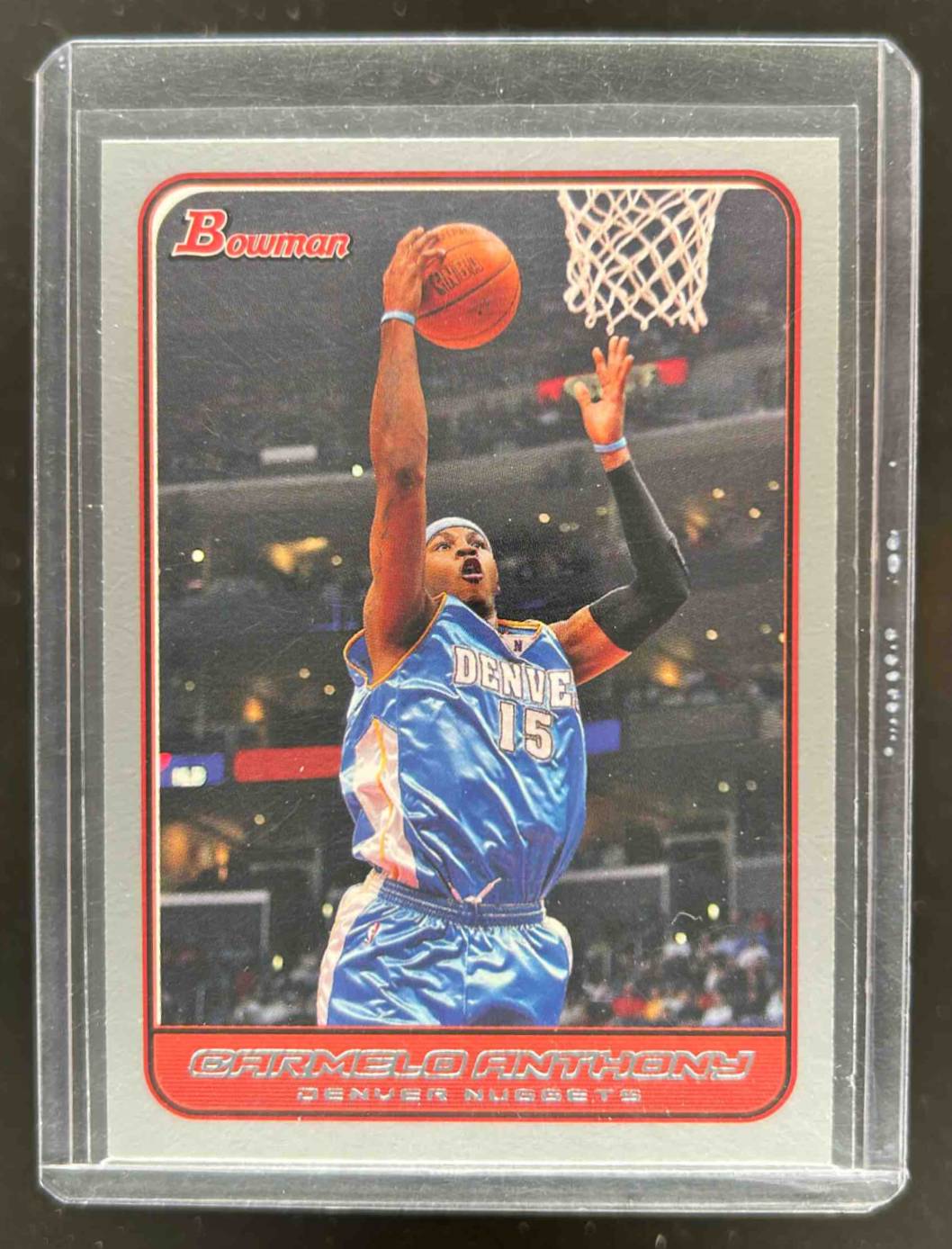 Card image for 2006-07 BOWMAN CARMELO ANTHONY SILVER /379 #11 DENVER NUGGETS