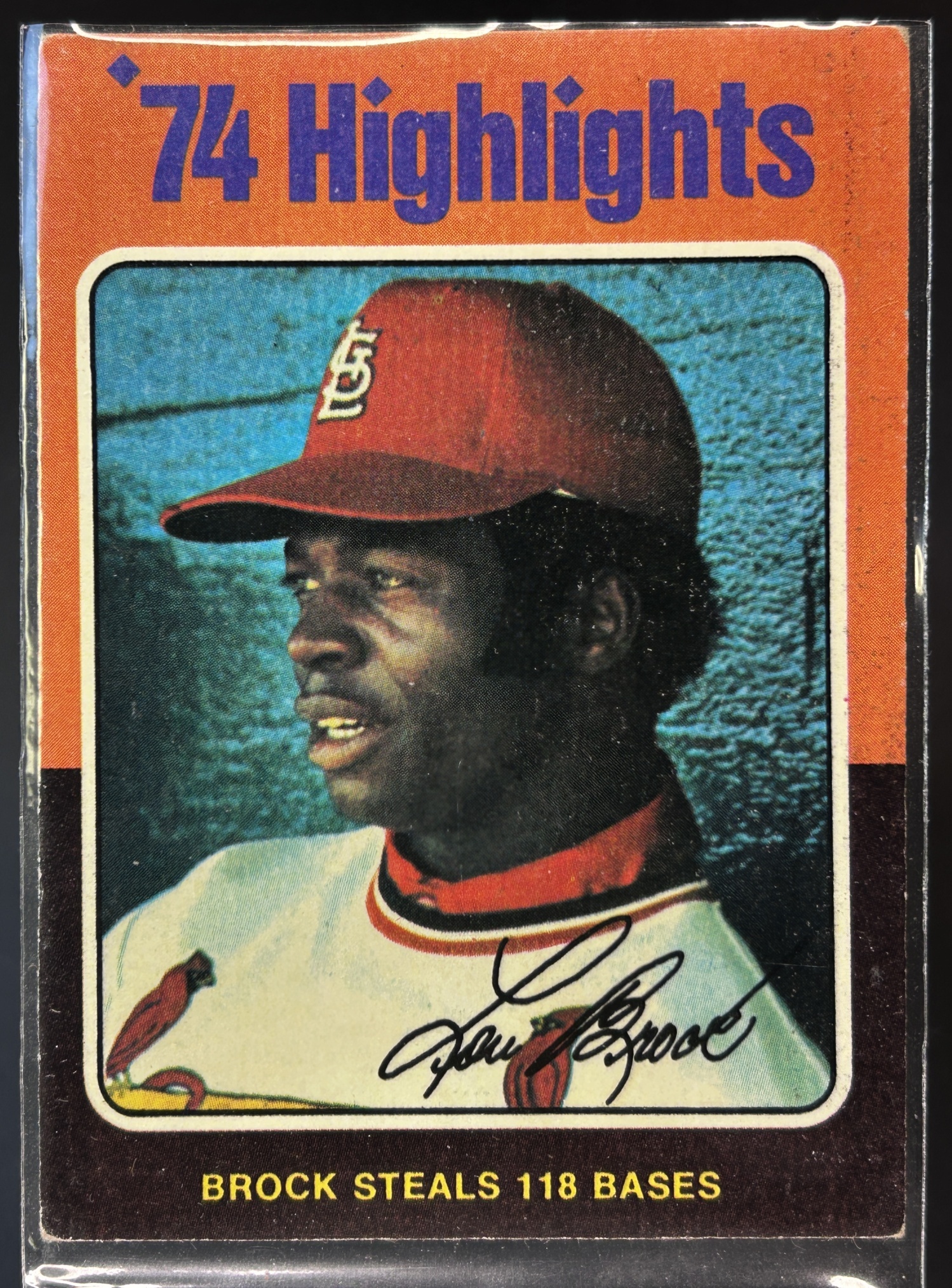 Card image for 1975 TOPPS LOU BROCK #2 ST. LOUIS CARDINALS