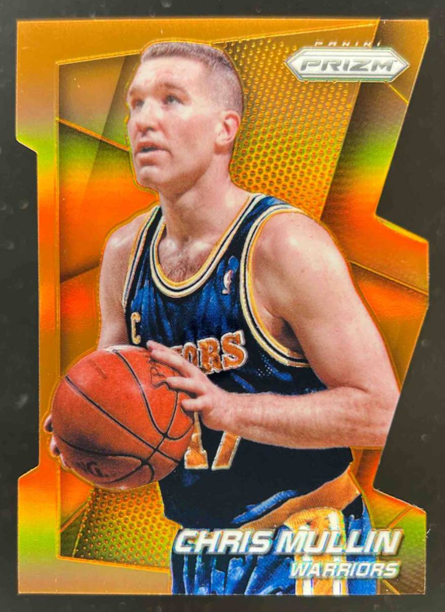 Card image for 2014-15 Panini Prizm Chris Mullin Prizms Orange Die Cut 67 /139 #244