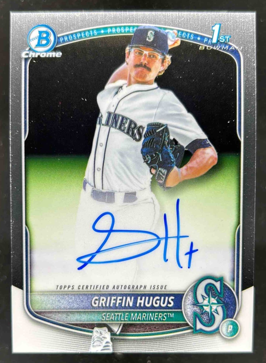 Card image for Griffin Hugus 2025 Bowman Draft Chrome Prospect Auto