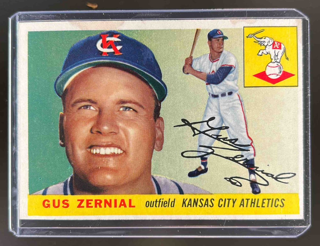 Card image for 1955 TOPPS BASEBALL GUS ZERNIAL #110
