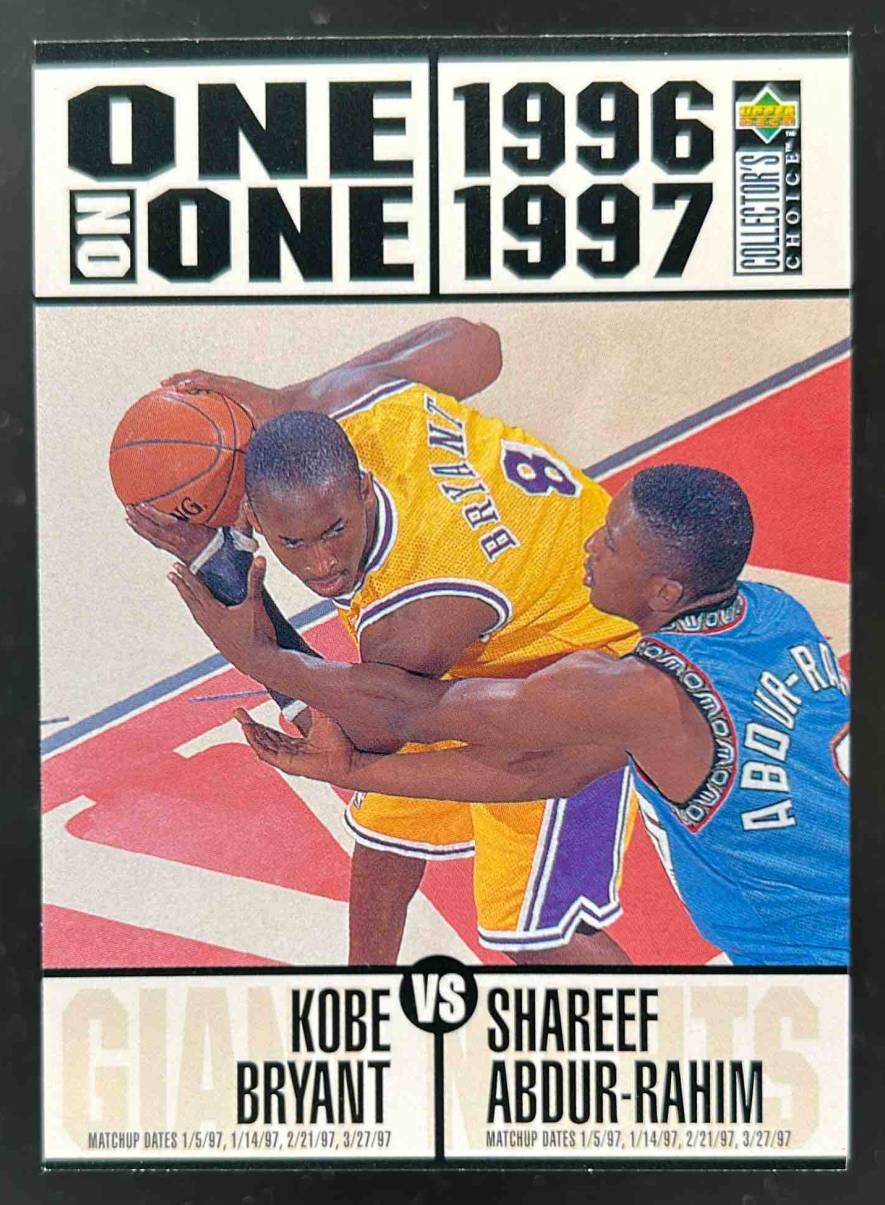 Card image for 1996-97 COLLECTOR'S CHOICE KOBE BRYANT SHAREEF ABDUR-RAHIM ALLEN IVERSON STEPHON MARBURY ANTOINE WALKER WALTER MCCARTY MARCUS CAMBY ERICK DAMPIER O #361