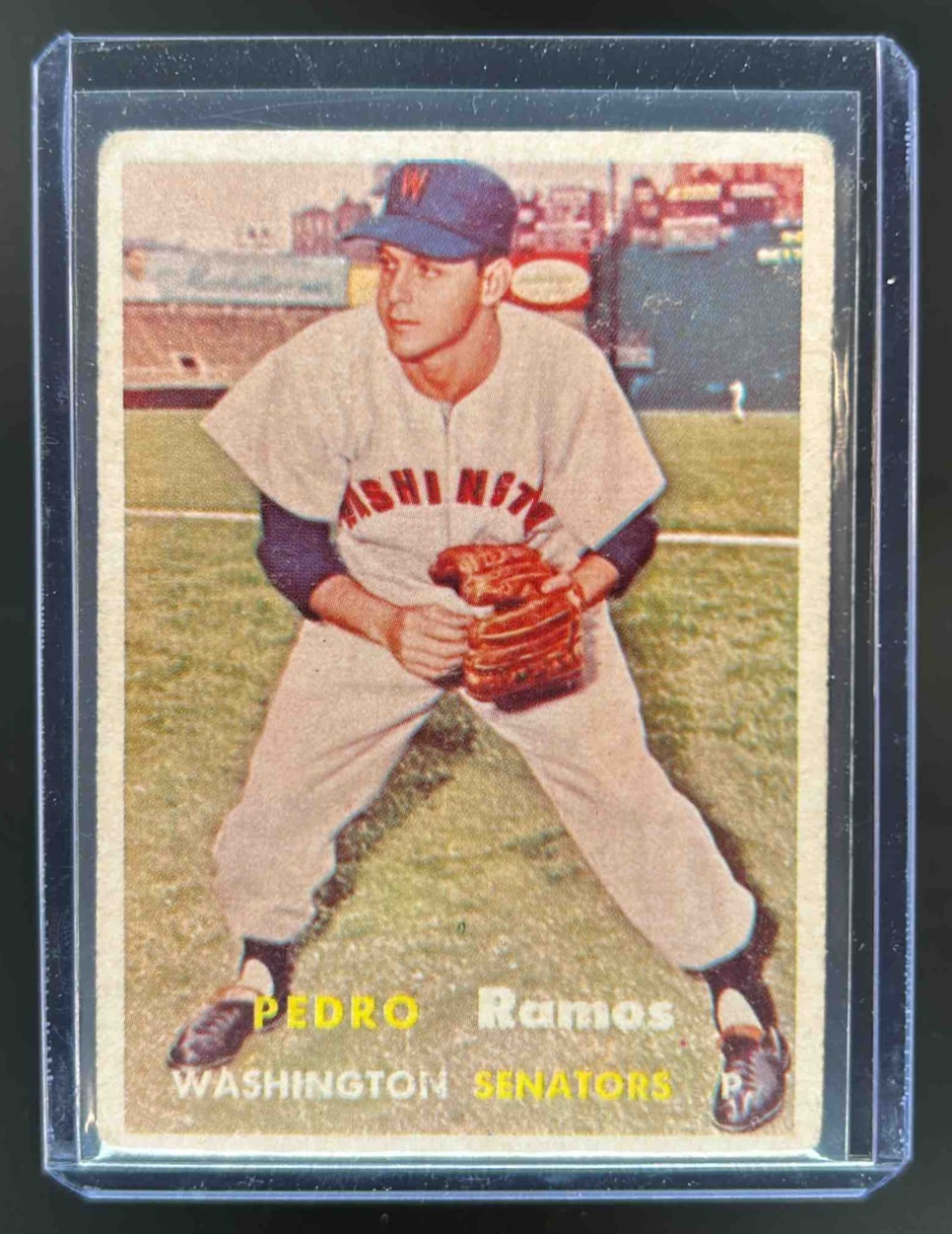 Card image for 1957 TOPPS PEDRO RAMOS #326 WASHINGTON SENATORS