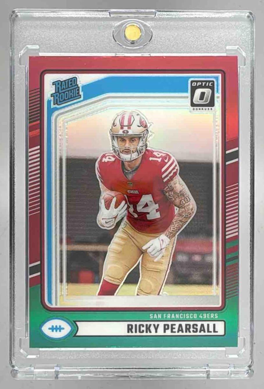 Card image for 2024 Panini Donruss Ricky Pearsall #318 RC Rated Rookie 49ers