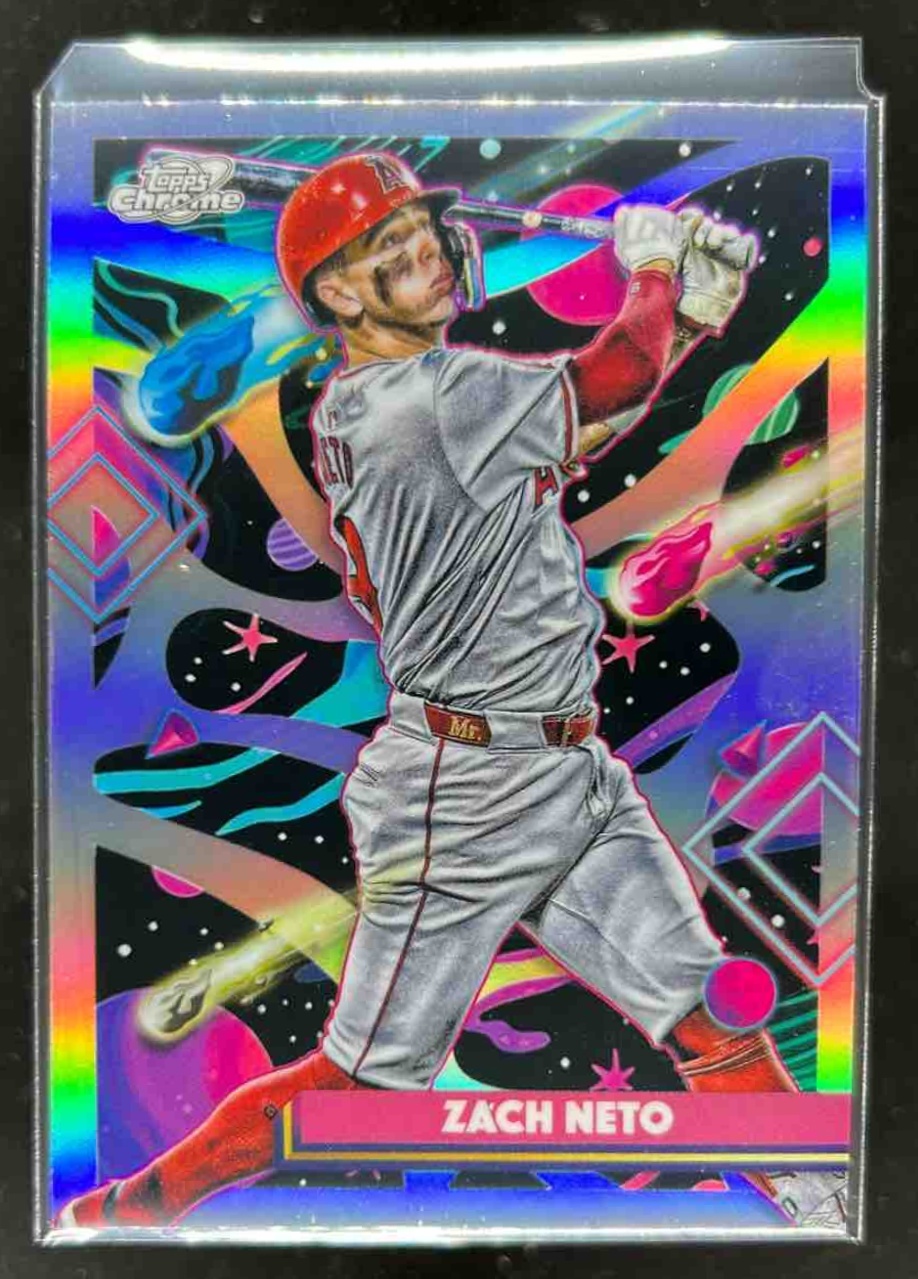 Card image for Zach Neto 2025 Topps Baseball Cosmic Chrome Refractor