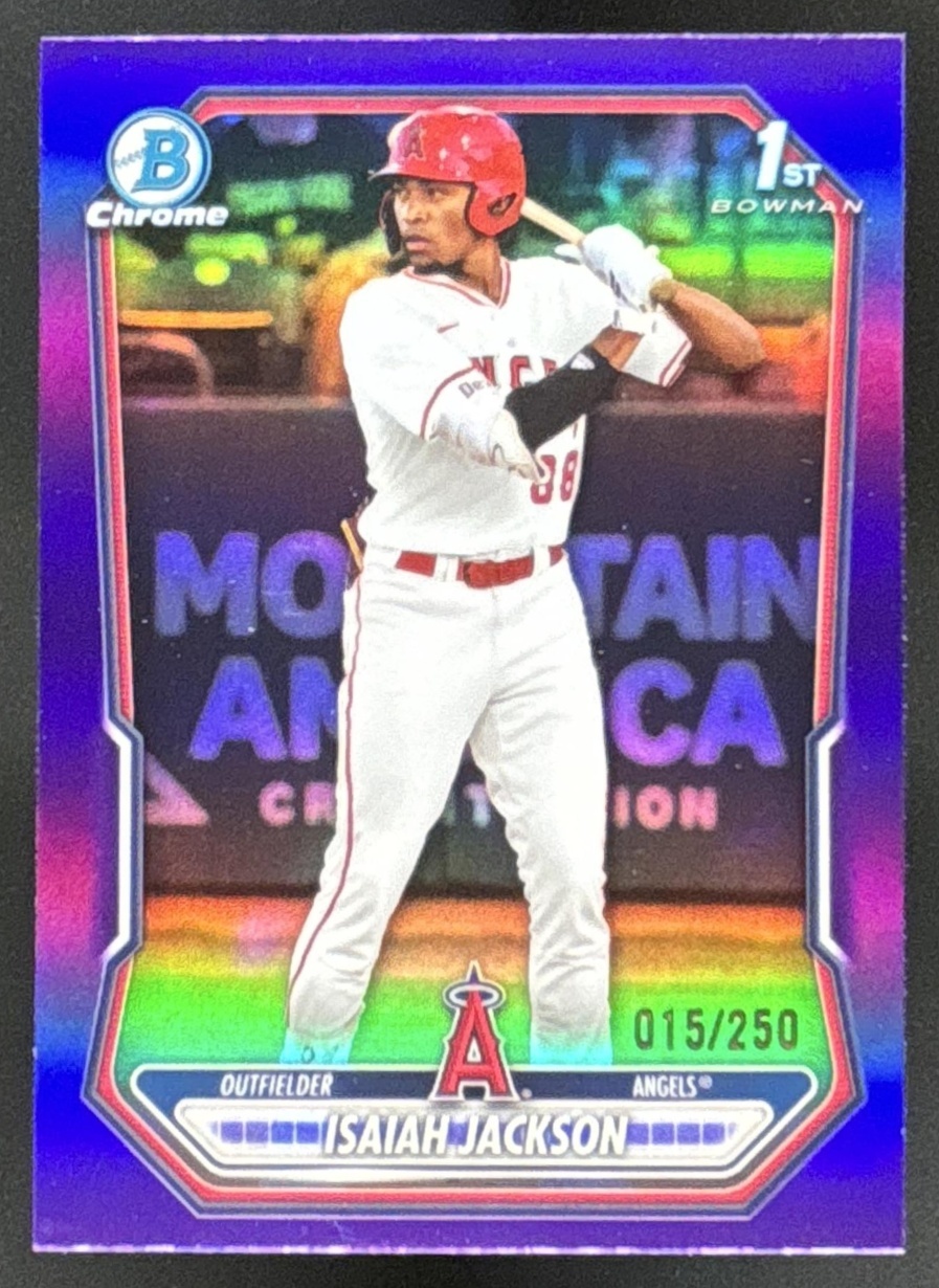 Card image for 2026 Bowman Isaiah Jackson Chrome Purple Refractor /250 1st Prospect