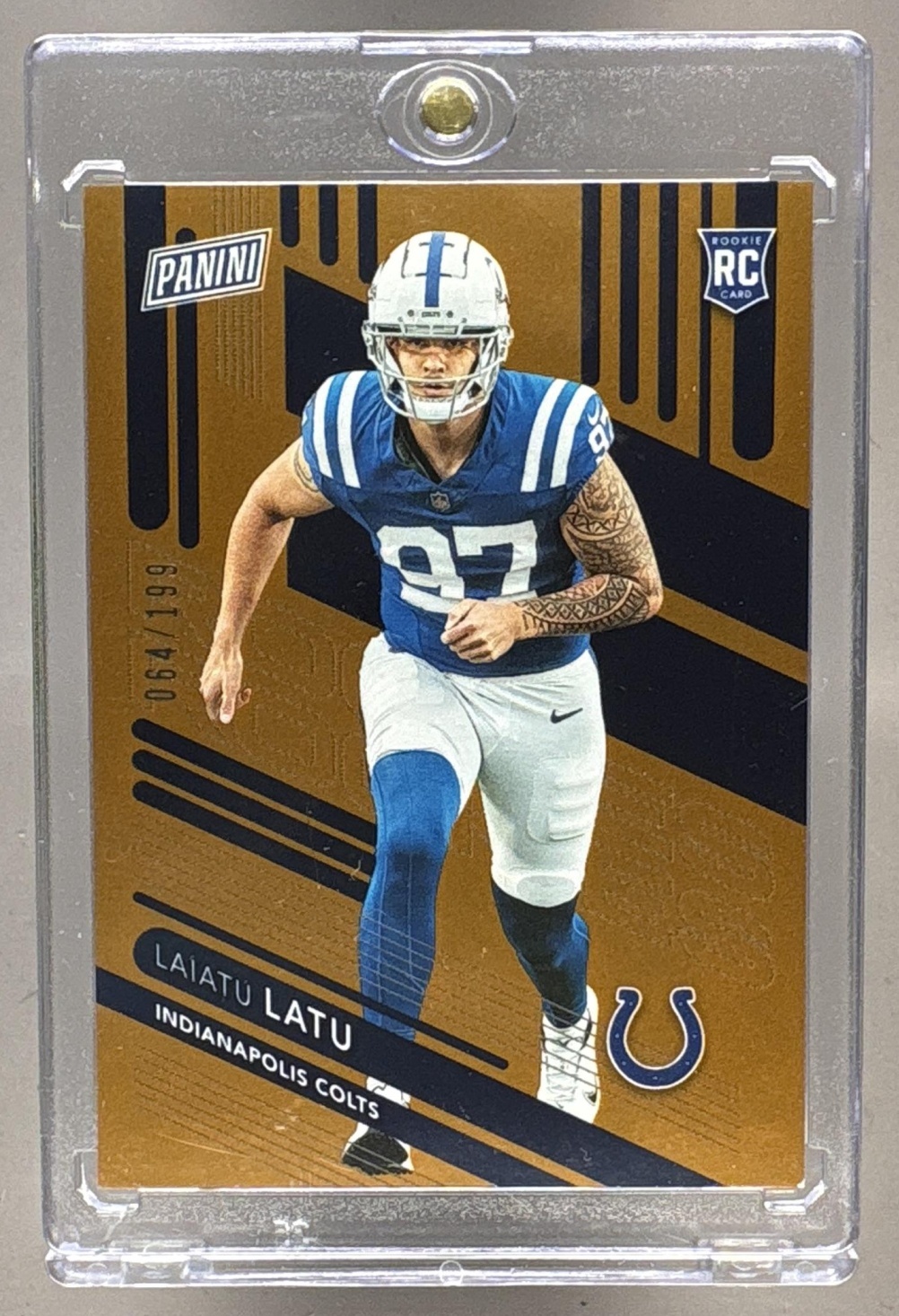 2024 PANINI NSCC WRAPPER REDEMPTION LAIATU LATU #RC2 ROOKIES ORANGE /199 RC