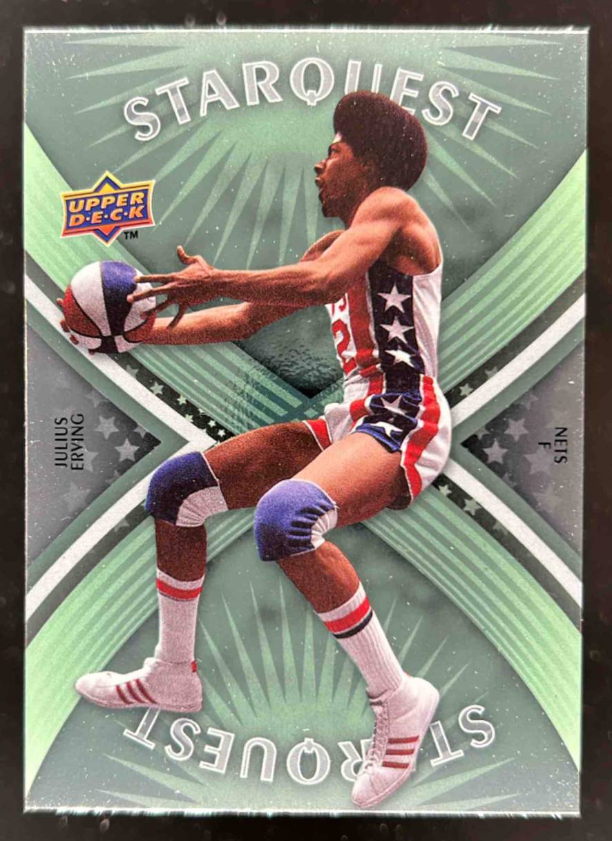 Card image for 2008-09 UPPER DECK FIRST EDITION JULIUS ERVING STARQUEST GREEN #SQ-10