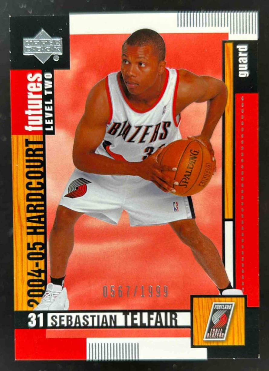 Card image for 2004-05 Upper Deck Hardcourt Sebastian Telfair /1999 #101 RC Rookie