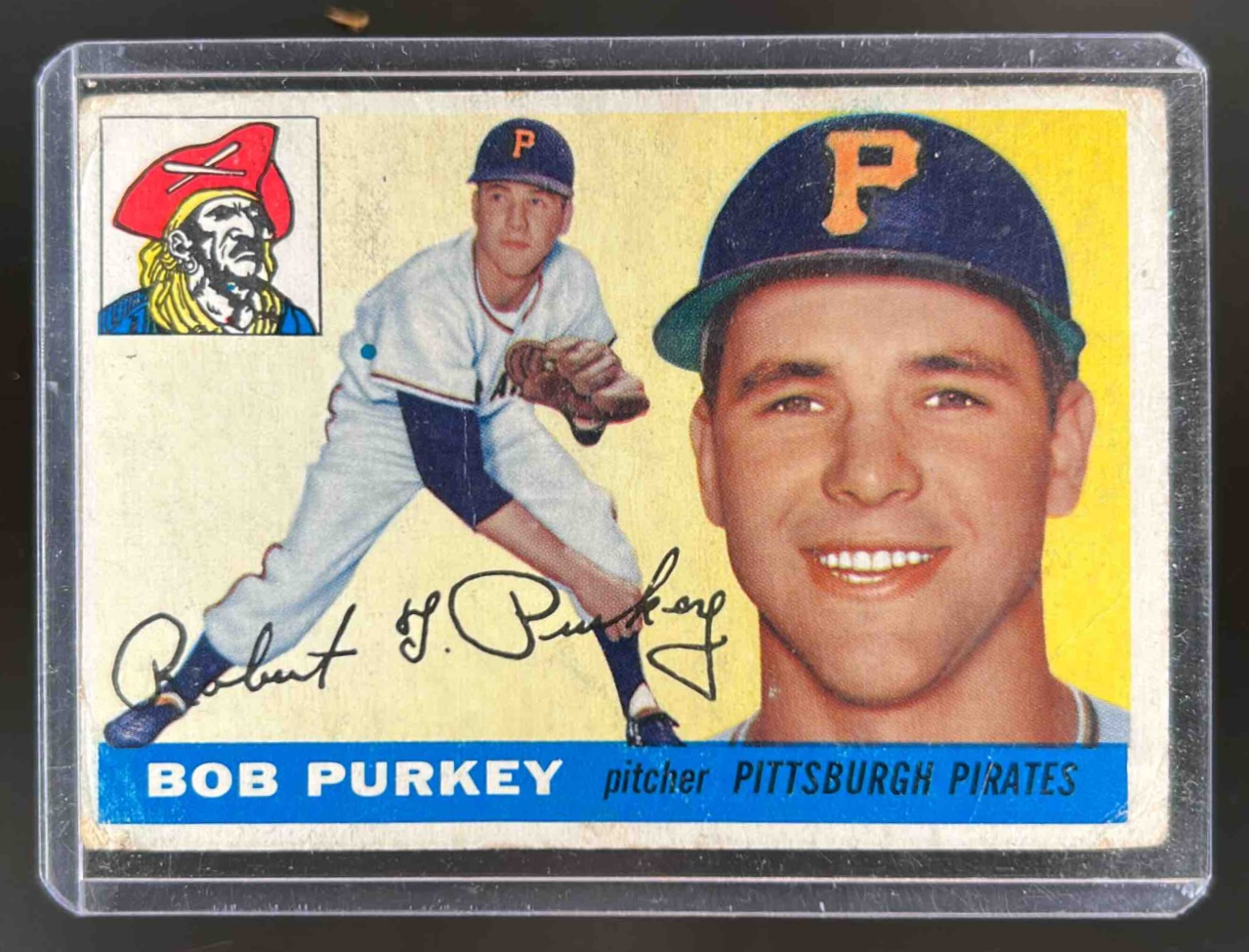 Card image for 1955 TOPPS BASEBALL BOB PURKEY #118 PITTSBURGH PIRATES