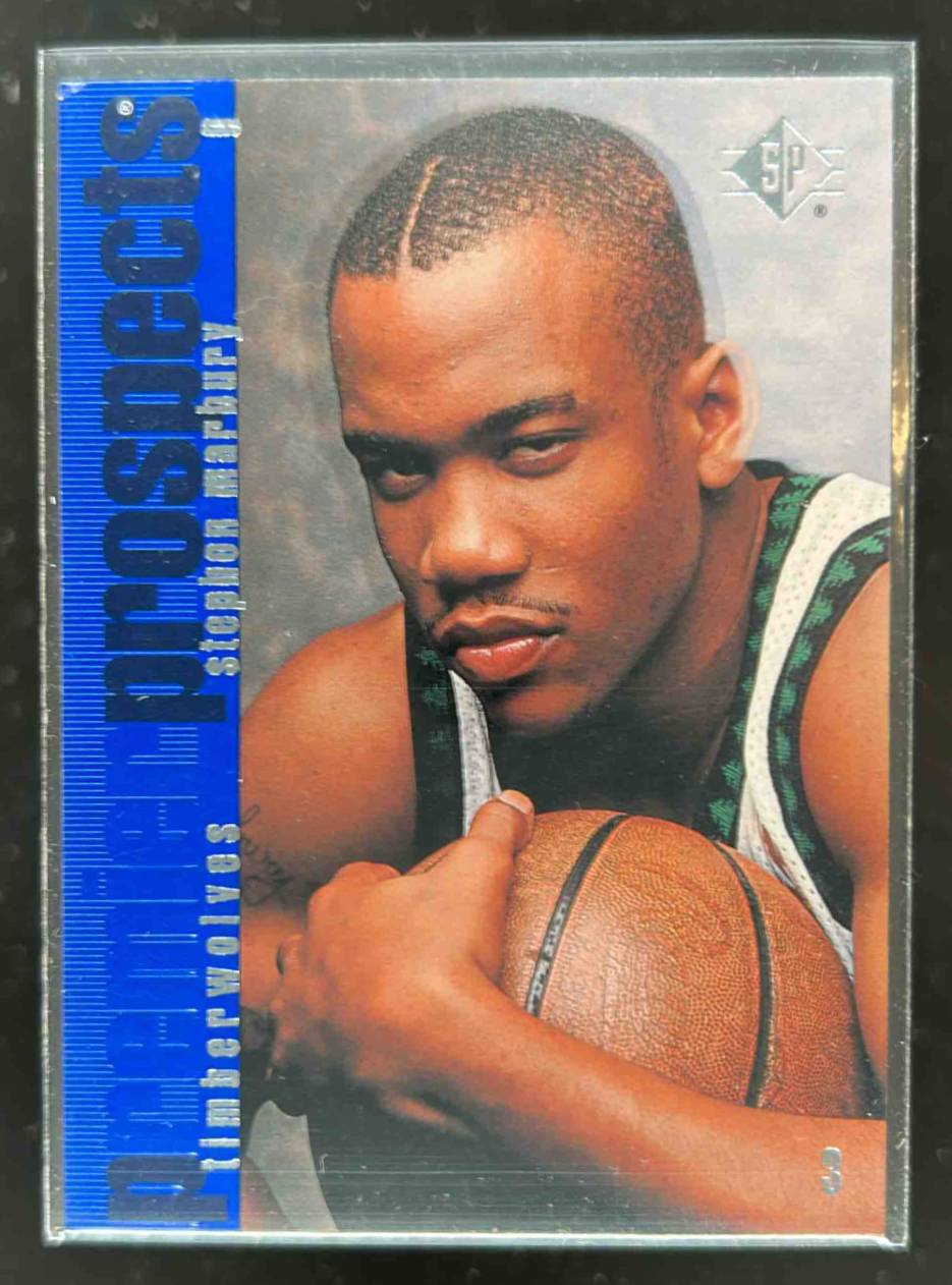 Card image for 1996-97 SP Stephon Marbury Premier Prospects Box Set #137 RC Rookie