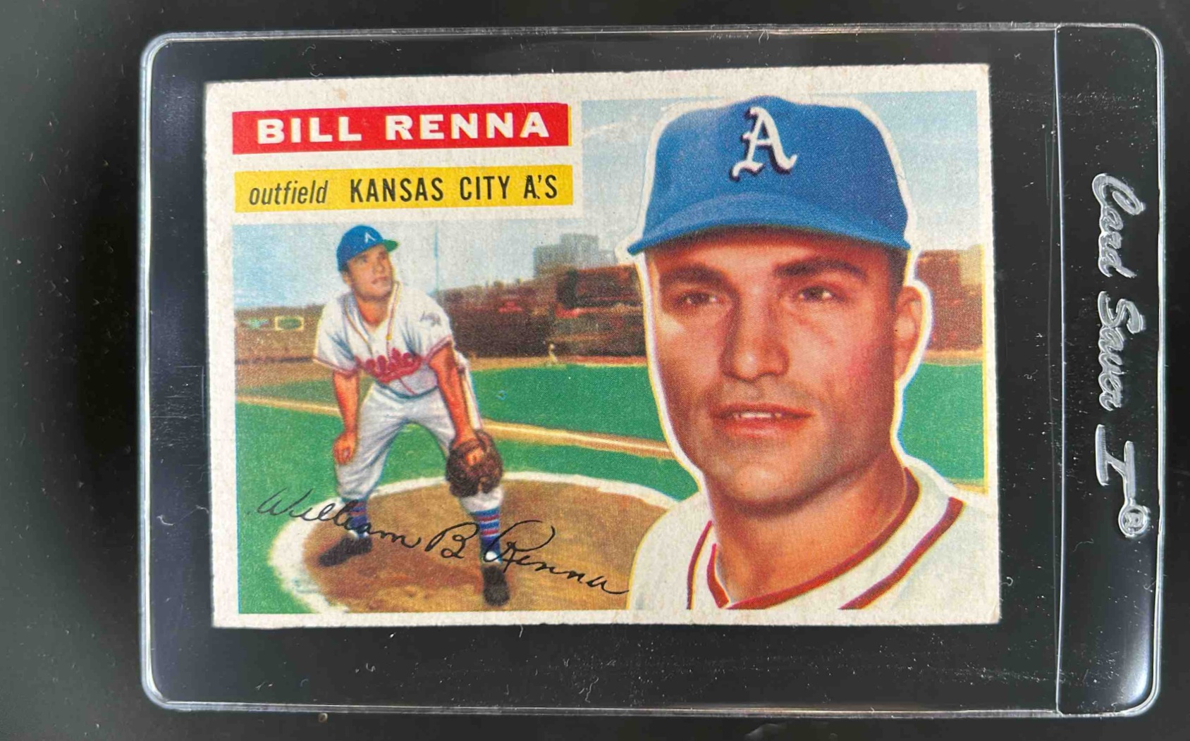 Card image for 1956 TOPPS BASEBALL BILL RENNA #82A