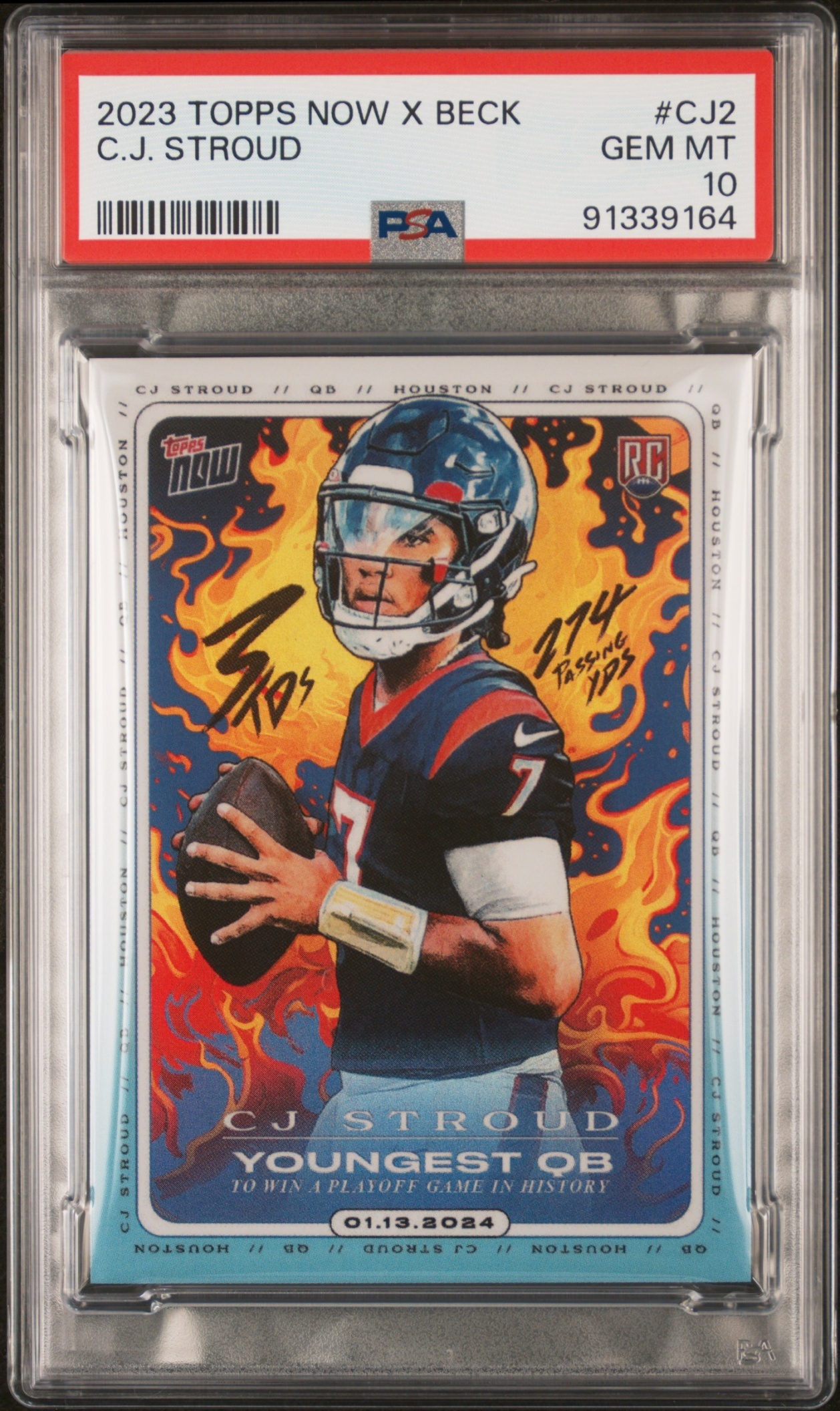 Card image for 2024 Topps Football NOW CJ Stroud #CJ2 RC Houston Texans