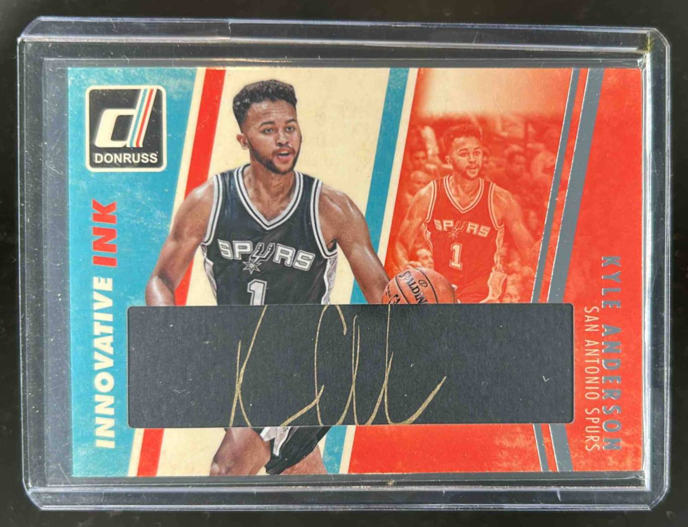 Card image for 2015-16 PANINI DONRUSS KYLE ANDERSON INNOVATIVE INK #24 AUTO SAN ANTONIO SPURS