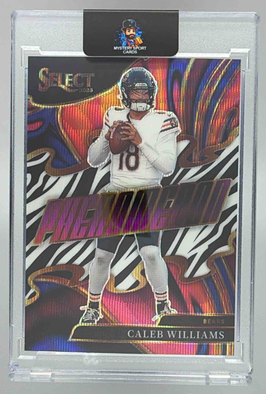 Card image for 2025 Panini Football Select Caleb Williams Phenomenon #4 Chicago Bears