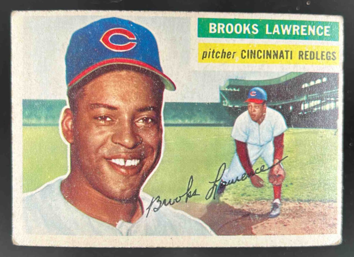 Card image for 1956 TOPPS BASEBALL BROOKS LAWRENCE #305
