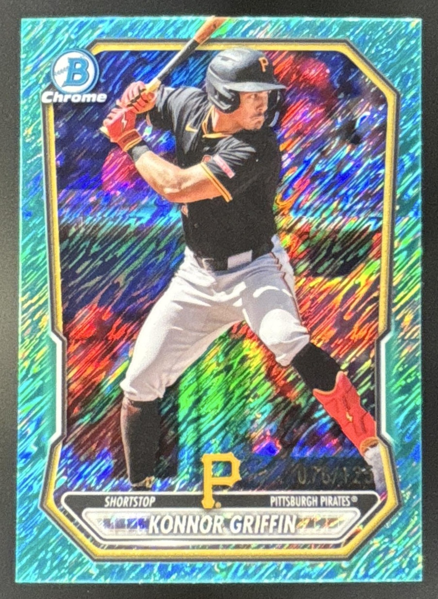 Card image for 2026 Bowman Konnor Griffin Chrome Prospects Aqua Shimmer Refractor /125