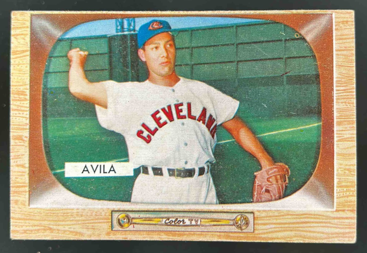 Card image for 1955 BOWMAN BASEBALL BOBBY AVILA #19