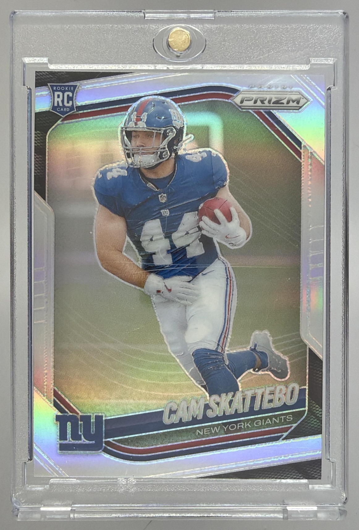 Card image for 2025 Panini Football Prizm Cam Skattebo Silver #363 RC New York Giants