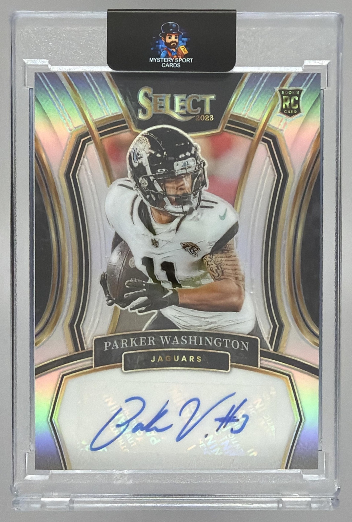 Card image for 2024 Panini Select Parker Washington Signatures #SSP-PWN Auto Jaguars