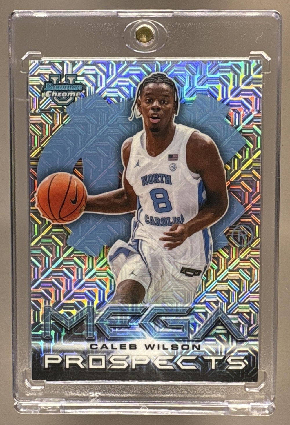 2025-26 BOWMAN CALEB WILSON #MP-9 MEGA PROSPECTS TAR HEELS