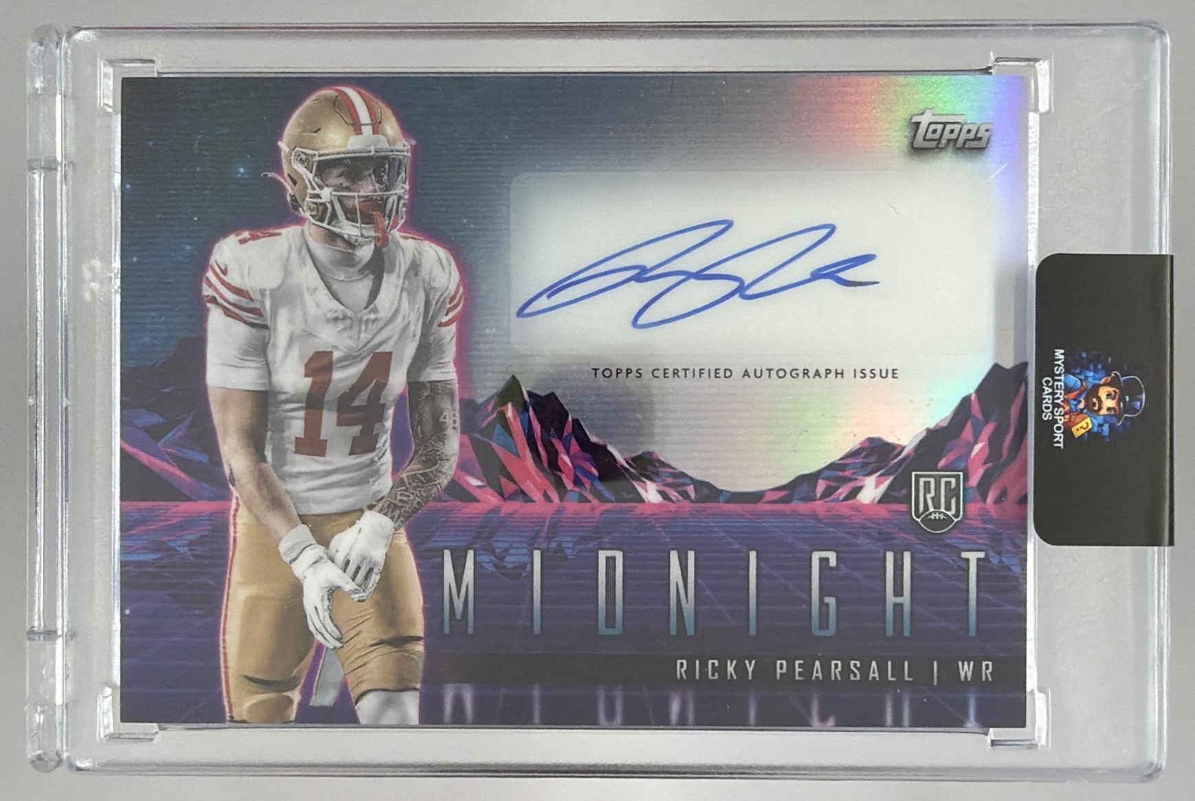 Card image for 2024 Topps Midnight Ricky Pearsall Rookie Horizon Signatures #RHS-RP RC Auto 49ers