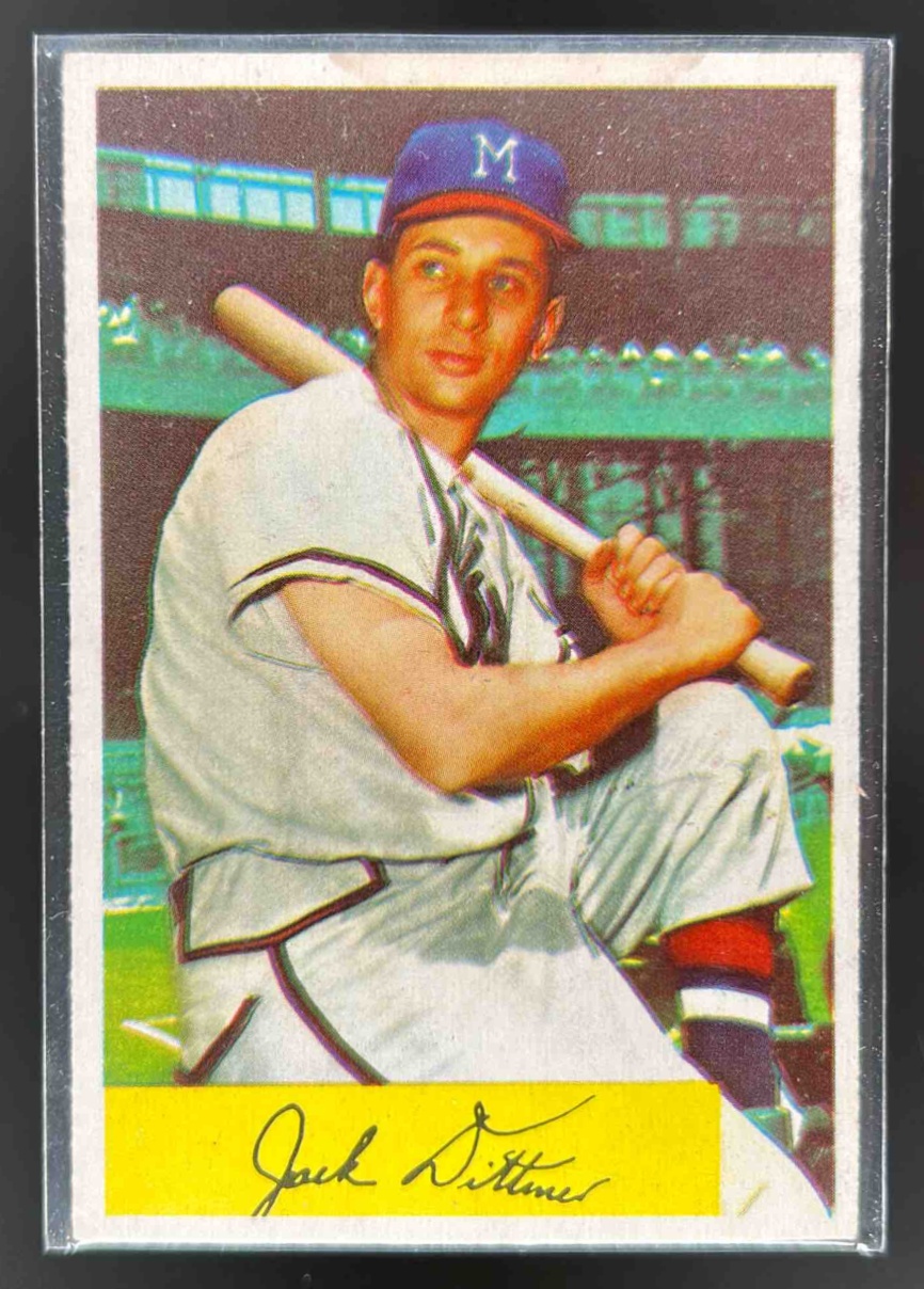 Card image for 1954 BOWMAN BASEBALL JACK DITTMER #48