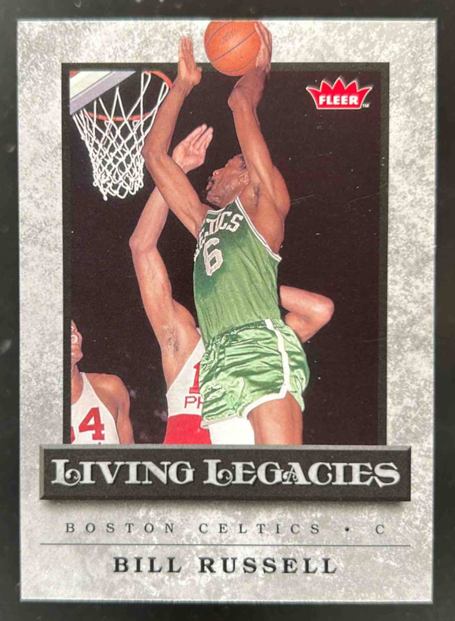 Card image for 2008-09 FLEER BILL RUSSELL LIVING LEGACIES #LL-1 BOSTON CELTICS