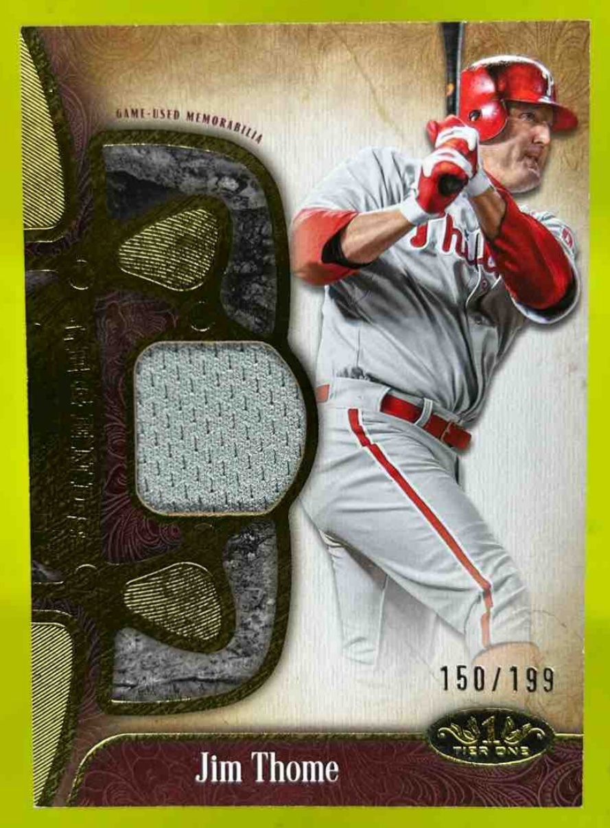Card image for Jim Thome 2026 Topps Tier One Legend Relic /199