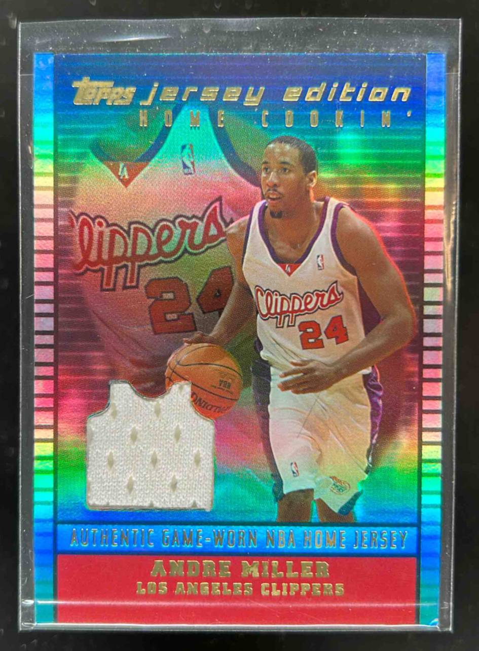 Card image for 2002-03 TOPPS JERSEY EDITION ANDRE MILLER #JEAMI LOS ANGELES CLIPPERS