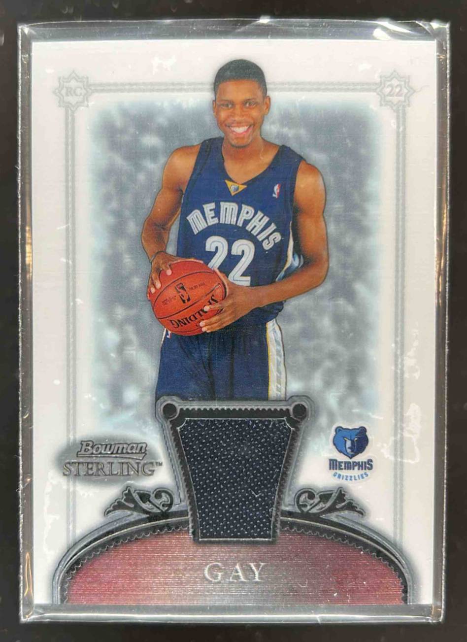 Card image for 2006-07 BOWMAN STERLING RUDY GAY #55 MEM RC ROOKIE MEMPHIS GRIZZLIES