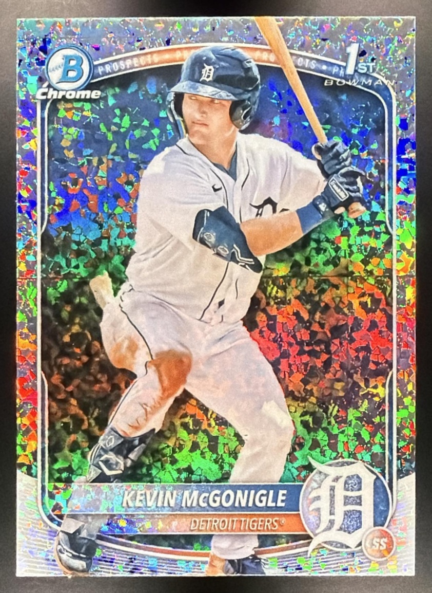 Kevin McGonigle 2025 Bowman Chrome #BCP-79 Mini Diamond Refractor 1st Prospect