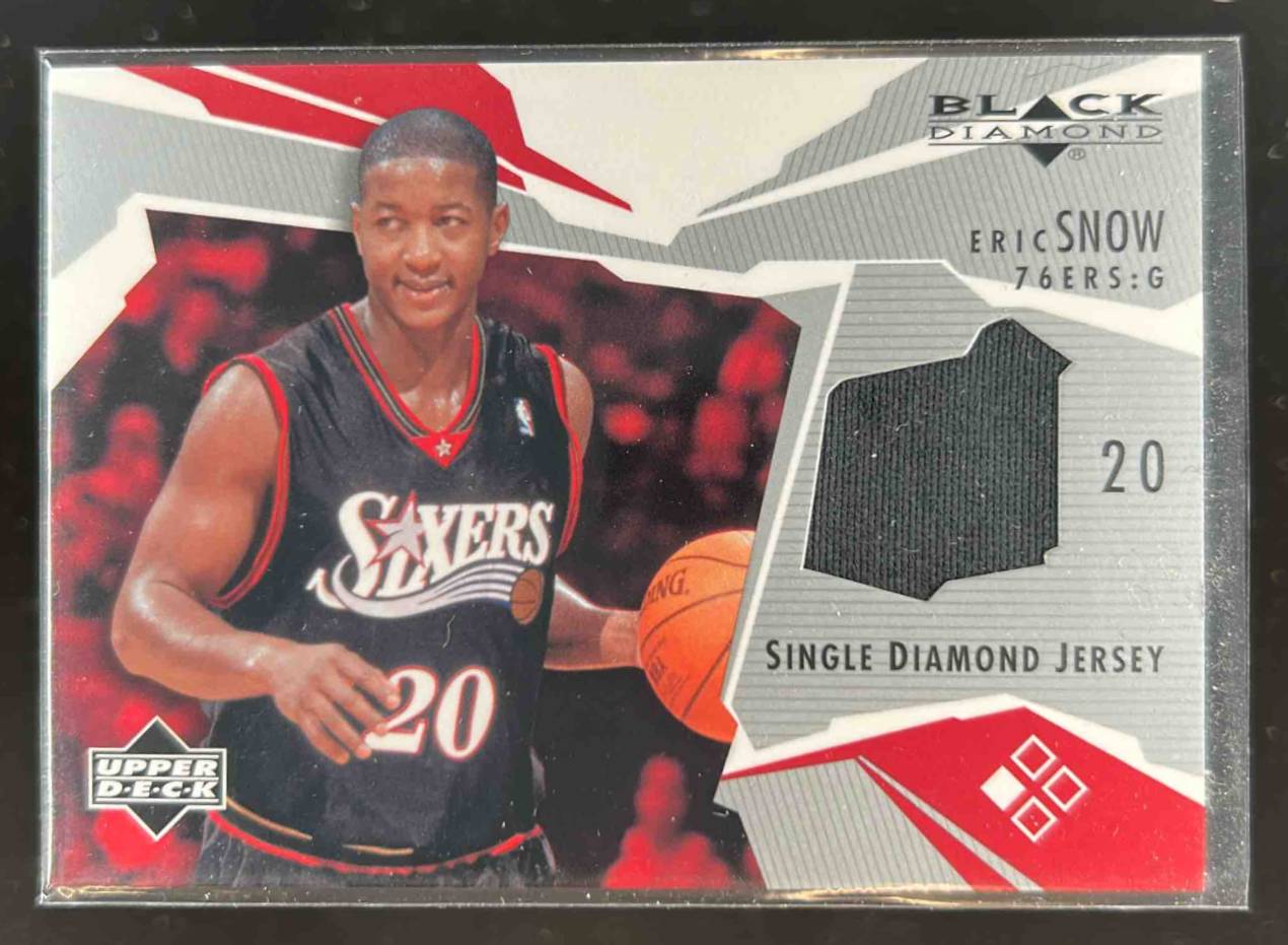 Card image for 2003-04 Upper Deck Black Diamond Eric Snow Single Jersey #BD-ES