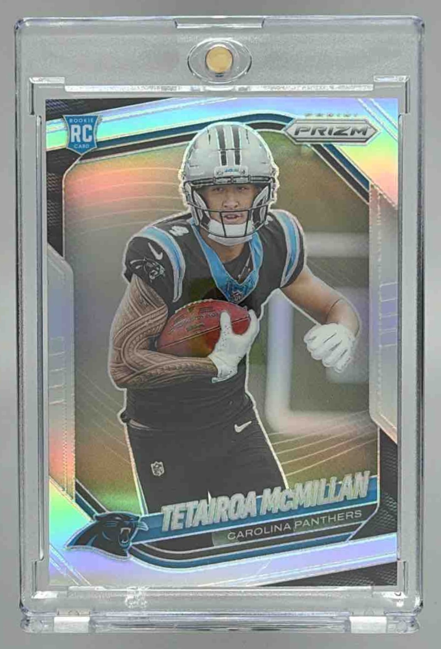 Card image for 2025 Panini Football Prizm Tetairoa McMillan #311 RC Carolina Panthers