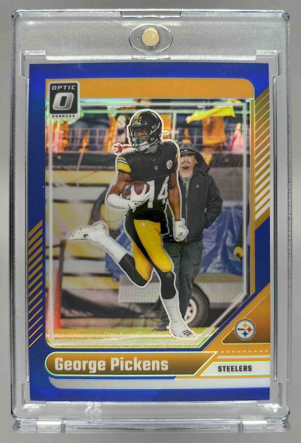Card image for 2024 Panini Donruss Optic George Pickens Blue /199 #166 Steelers