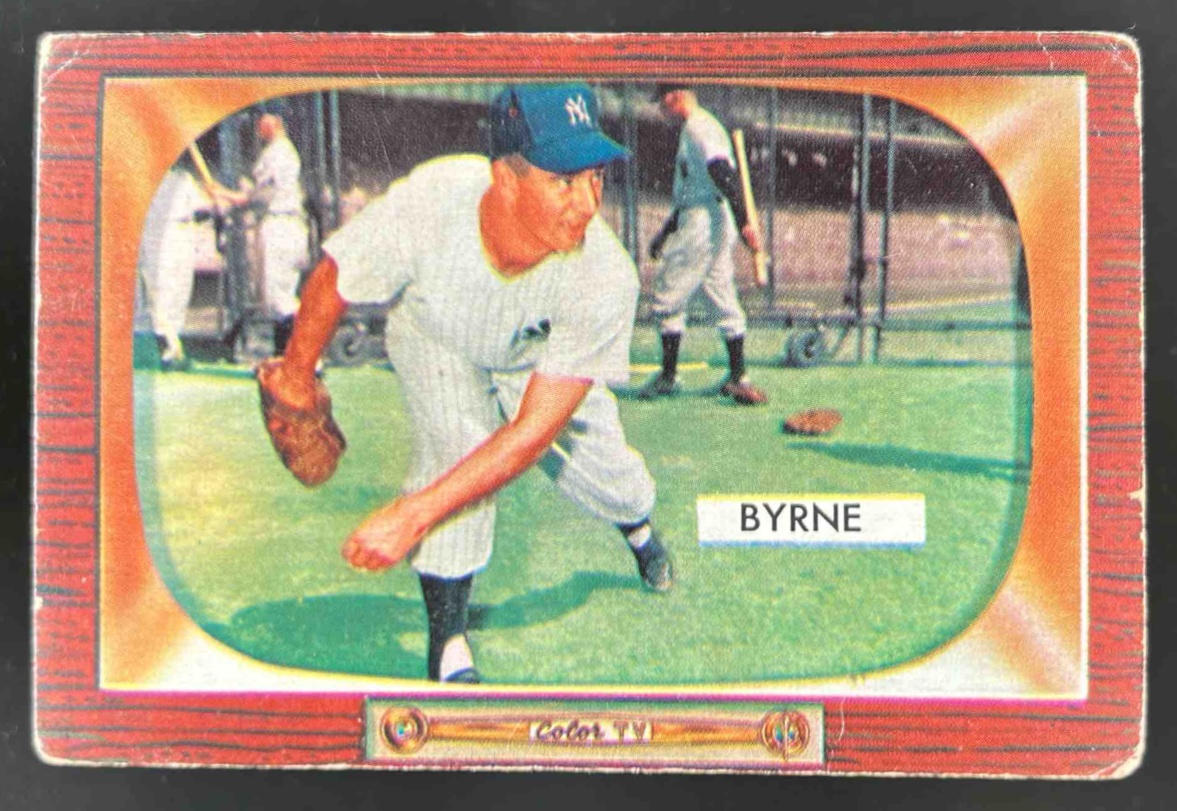 Card image for 1955 BOWMAN BASEBALL TOMMY BYRNE #300 NEW YORK YANKEES