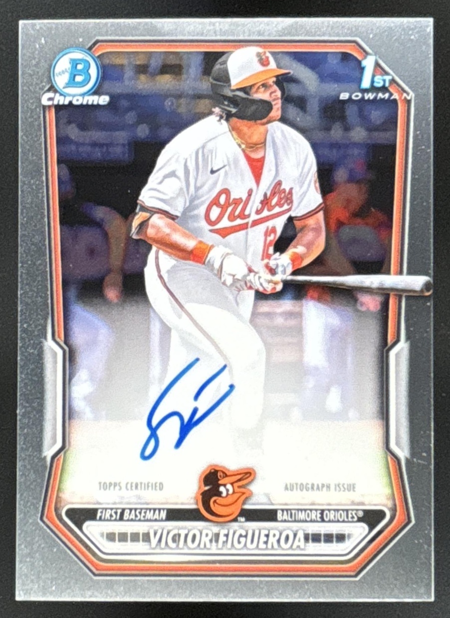 Card image for Victor Figueroa 2026 Bowman Chrome Prospect Auto Baltimore Orioles
