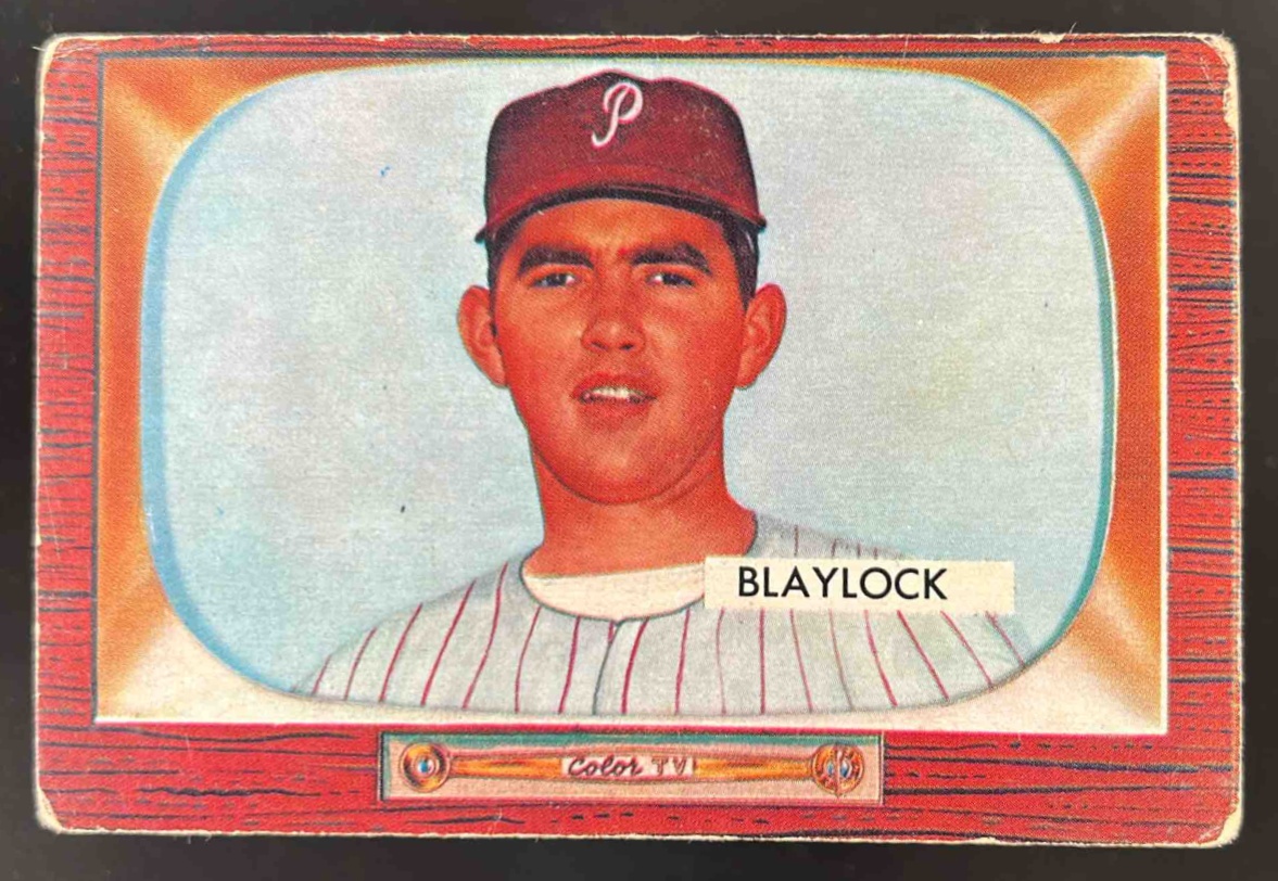Card image for 1955 BOWMAN BASEBALL MARV BLAYLOCK #292 RC PHILADELPHIA PHILLIES