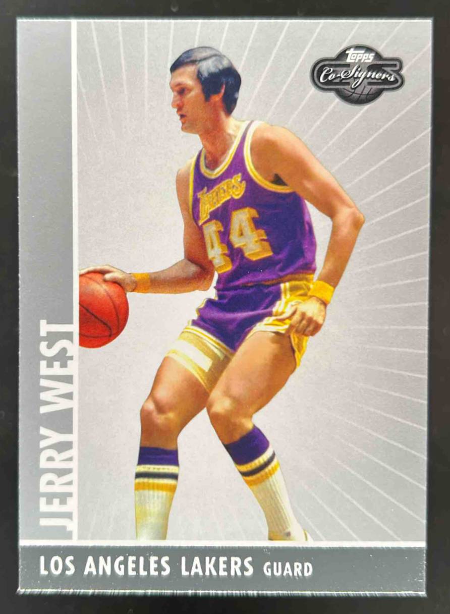 Card image for 2008-09 TOPPS CO-SIGNERS JERRY WEST #97 LOS ANGELES LAKERS