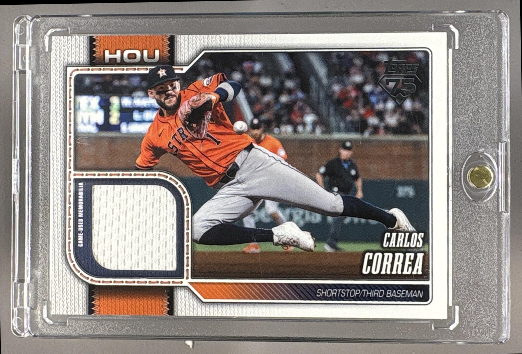 2026 TOPPS SERIES 2 CARLOS CORREA #680 REAL ONE RELIC PATCH ASTROS
