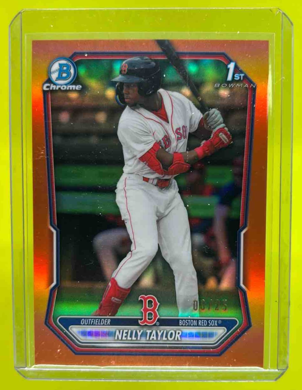 Nelly Taylor 2026 Bowman Chrome Prospects Orange Refractor /25