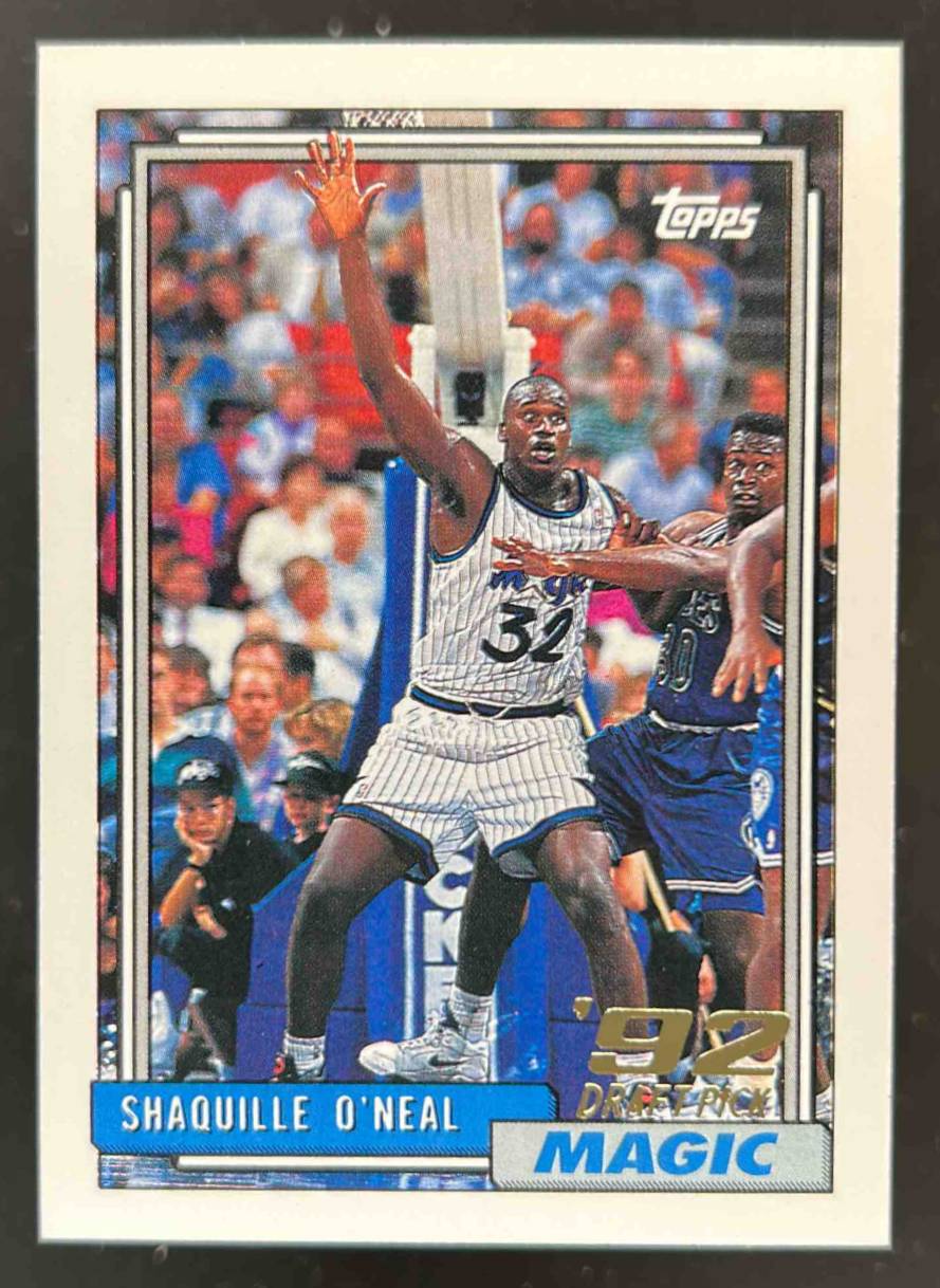 Card image for 1992-93 TOPPS SHAQUILLE O'NEAL #362 RC ROOKIE ORLANDO MAGIC
