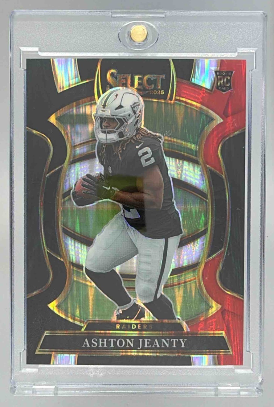 Card image for 2025 Panini Select Ashton Jeanty Certified Rookies #4 RC Raiders