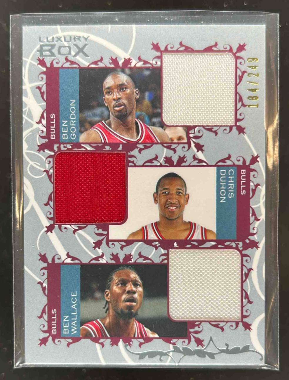 Card image for 2006-07 Topps Luxury Box Ben Gordon / Chris Duhon Wallace MEM, Courtside Relics Triple /249 #CTR-GDW