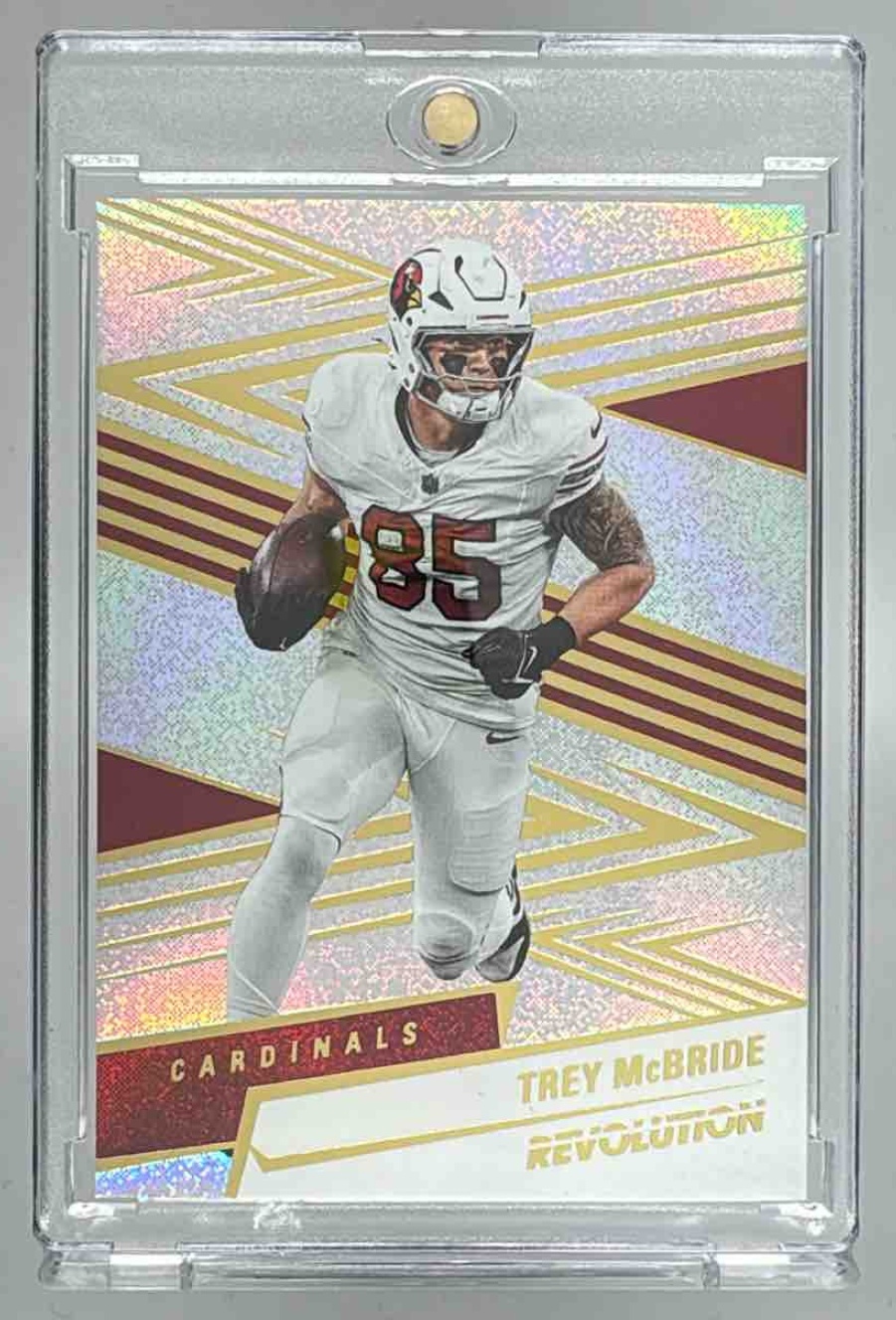 Card image for 2025 Panini Football Revolution Trey McBride Neutron /30 #142 Arizona Cardinals